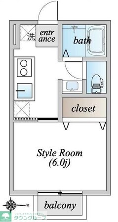 サンライズタウンKの物件間取画像